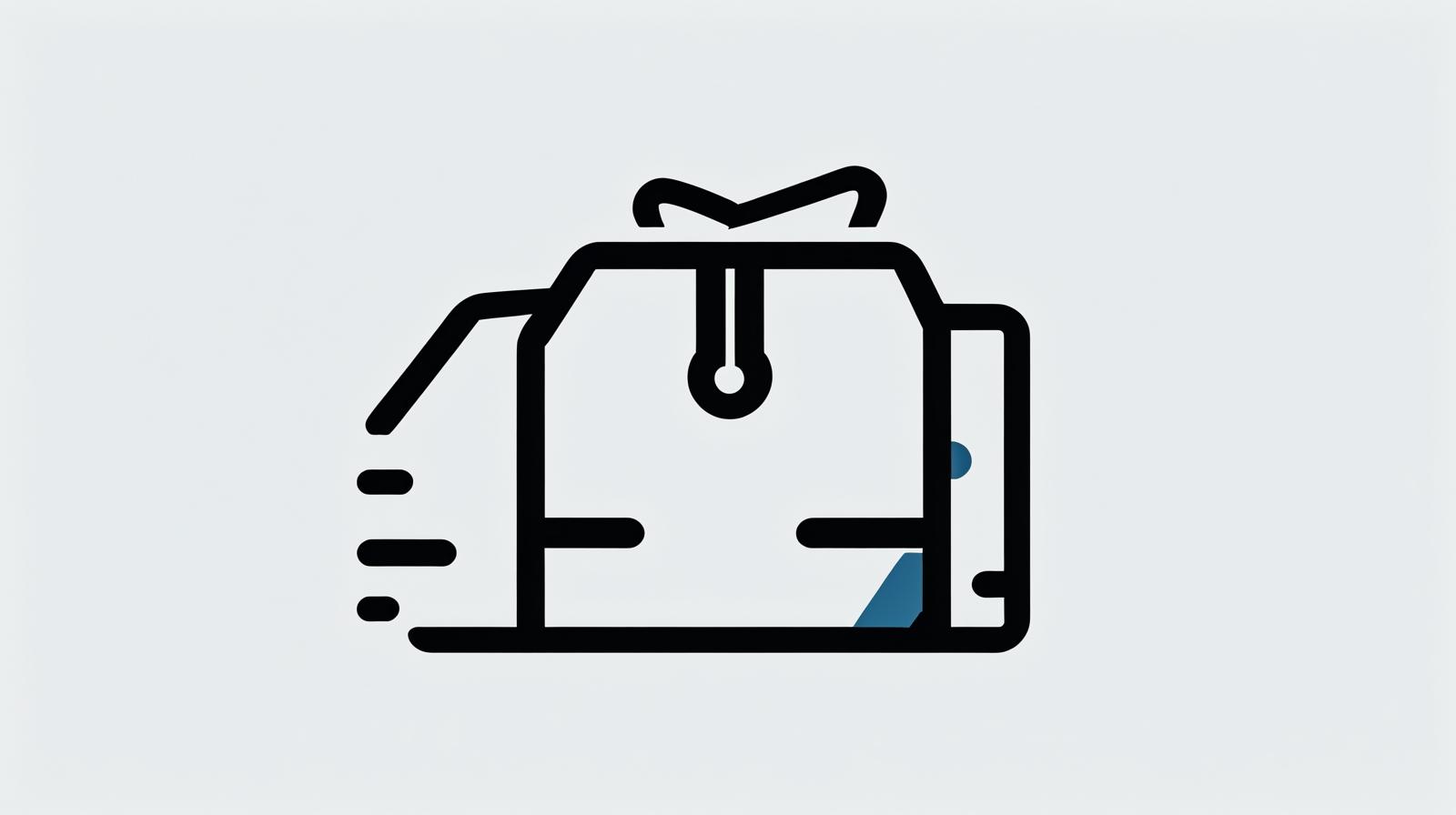 generate a simple icon image like below about shipment (1)